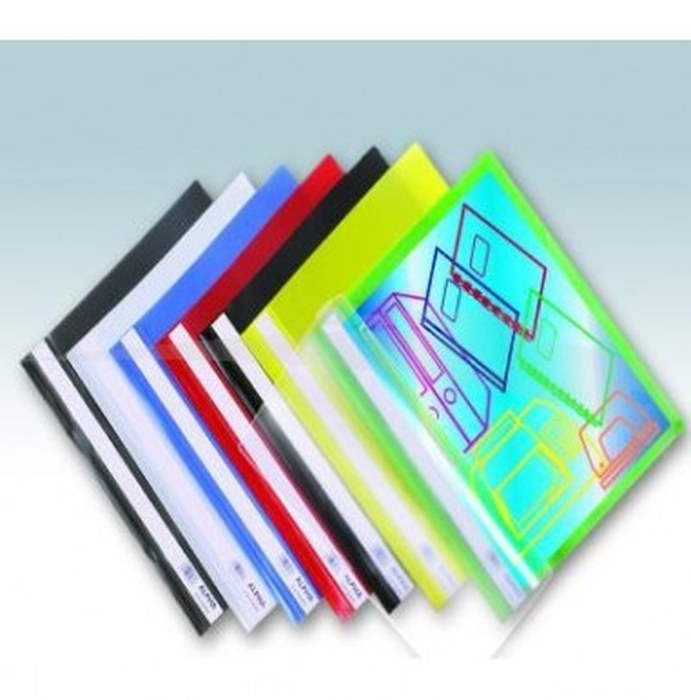 Chemises à lamelles en polypropylène transparent et glacé - ATLAS - Lot de 12