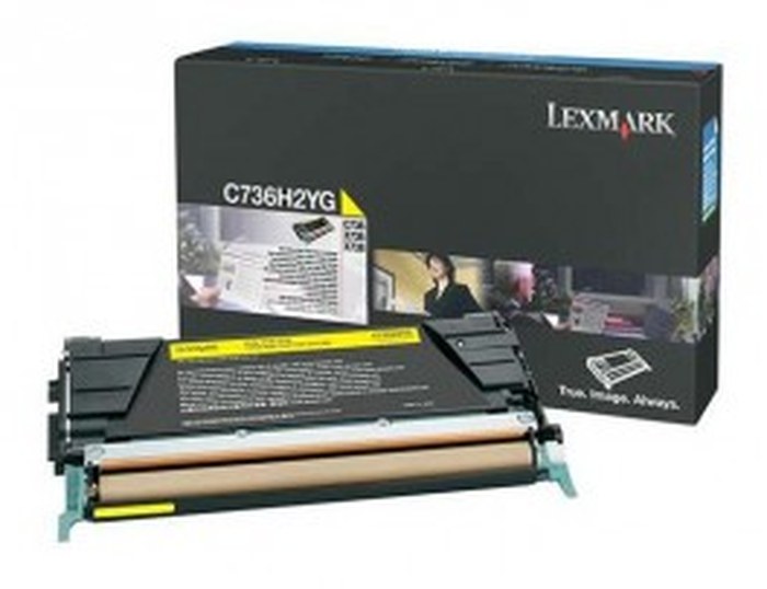 C736,X736,X738 - TONER Jaune haute capacité (10K) (C736H2YG)