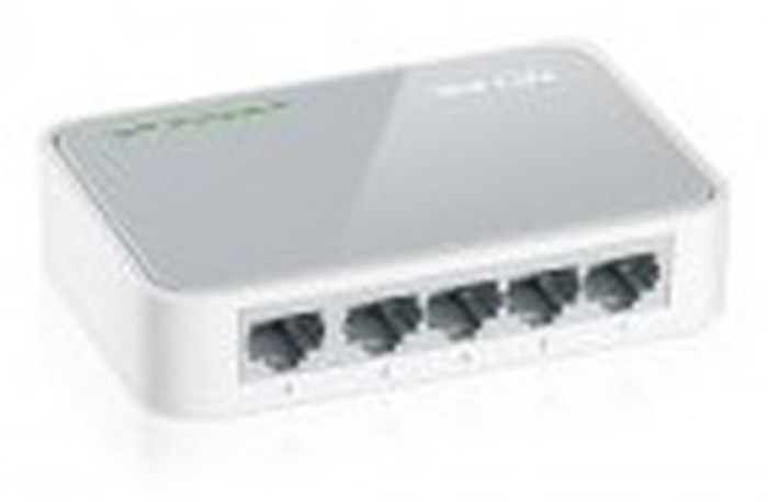 TP-LINK TL-SF1005D - 5-port 10/100M mini Desktop Switch, 5 10/100M RJ45 ports, Plastic cas