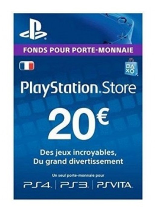 CARTE PRÉPAYÉE PLAYSTATION 20 EUROS
