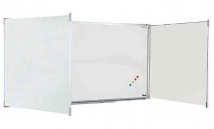 Tableau blanc émaillé triptyque EXPRESS 2V 1*2 400 x 100 cm