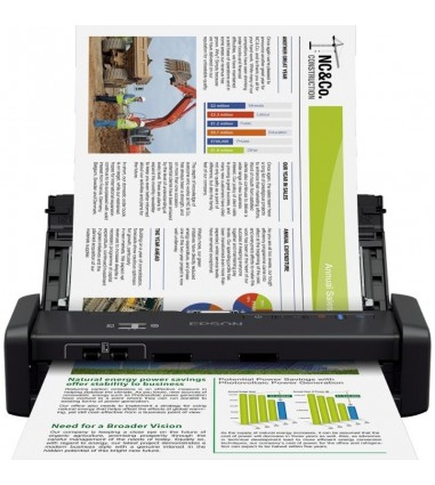 Scanner portable Epson WorkForce DS-360W avec Wi-Fi et batterie (B11B242401)