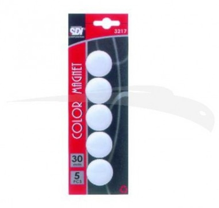 5 AIMANTS SDI - DE 30 mm - Lot de 10 blisters