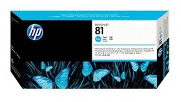 HP 81 Cyan Dye tete d'impression et Cleaner (C4951A)
