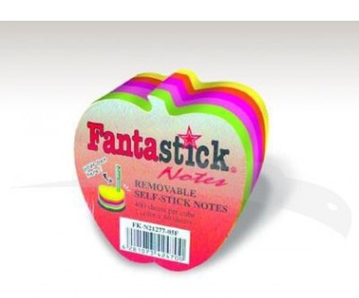 POST IT - FANTASTICK - POMME FLUO - 400 FEUILLES - lot de 12 post-it