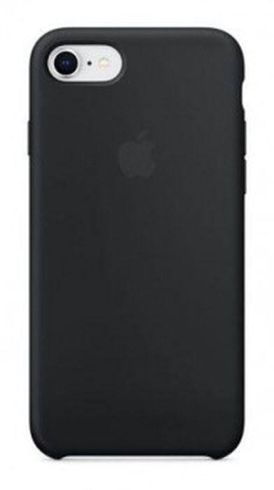 Cover Apple en Silicone /Noir /Pour iPhone 8 - 7