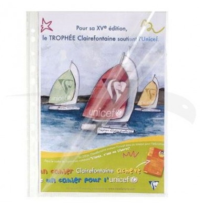 100 POCHETTES PERFORÉES - EXACOMPTA - ÉTUI CARTON