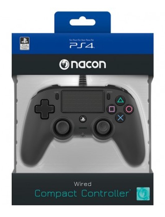 Manette filaire pour PS4 Noire