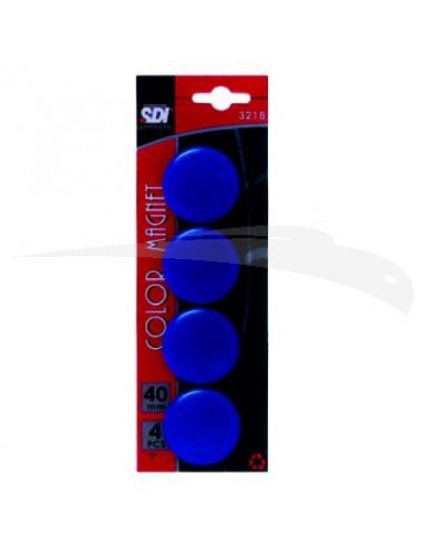 4 AIMANTS SDI - DE 40 mm - Lot de 10 blisters