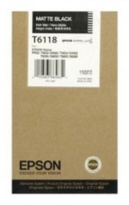 Cartouche Epson Pigment Noir Mat pour imprimantes stylus pro 74xx/78xx/94xx/98xx (110ml)