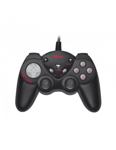 Gamepad GXT 24 Compact Trust avec mode Turbo fire pour les PC fixes et portables - USB