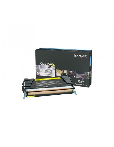 C736,X736,X738 - TONER Jaune haute capacité (10K) (C736H2YG)