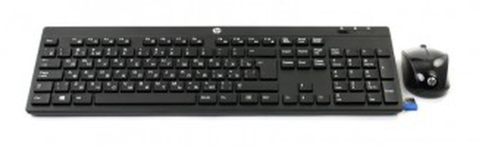 Clavier Souris Sans Fil HP /200-FR /Noir