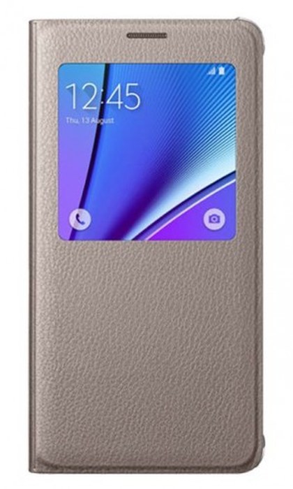Cover SAMSUNG S View pour Samung Note 5 /5.7Pouce /Gold