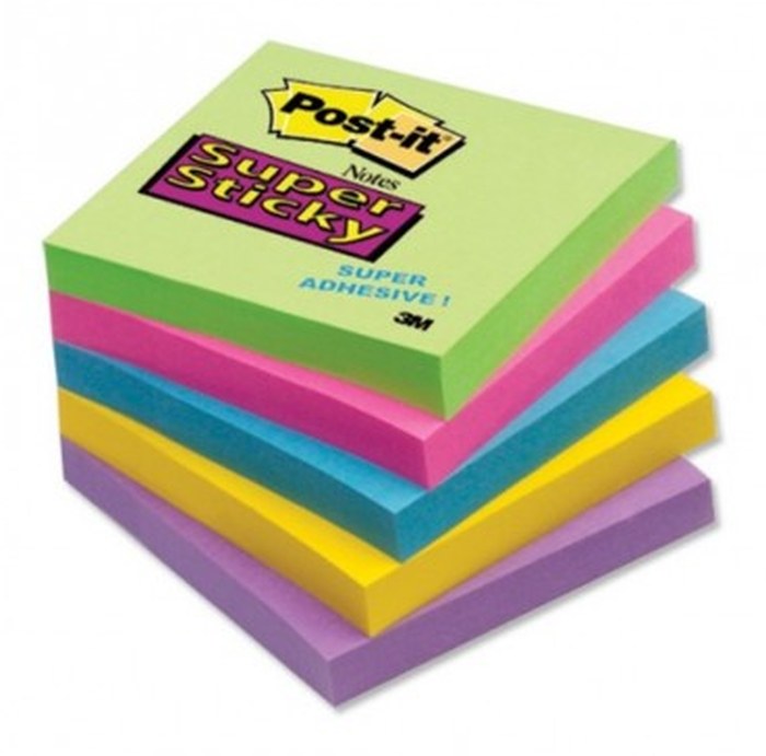 BLOCS DE 100 NOTES REPOSITIONNABLES - POST IT - COLORIS AUX CHOIX - LOT DE 10 BLOCS