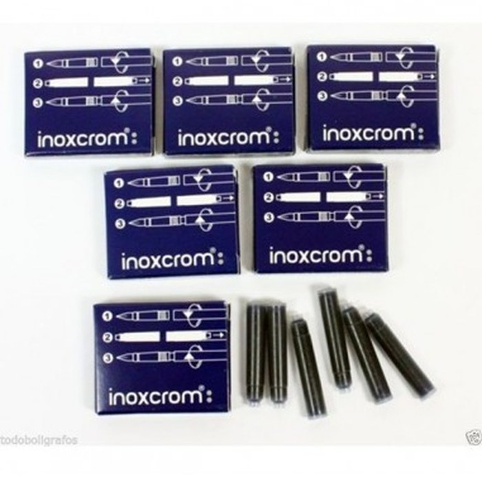 6 Cartouches pour stylo à encre Bleu