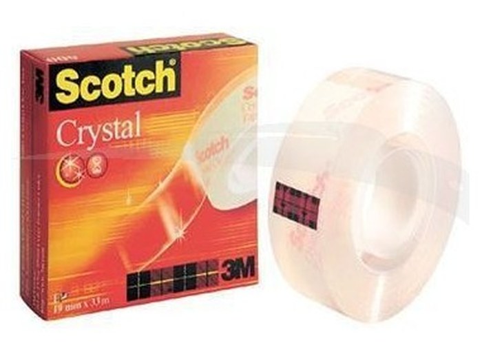Lot de 10 rouleaux Adhésifs SCOTCH Crystal 19 mm x33 m