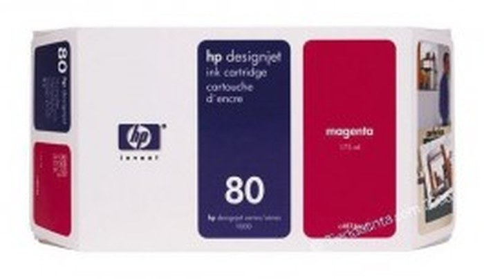 Cartouche d'encre magenta HP 80 175-ml (C4874A)