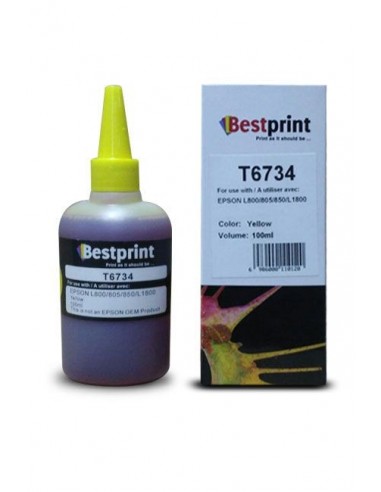 Bouteille d'encre BESTPRINT Serie L Photo /Yellow /100 ml /C13T67344A