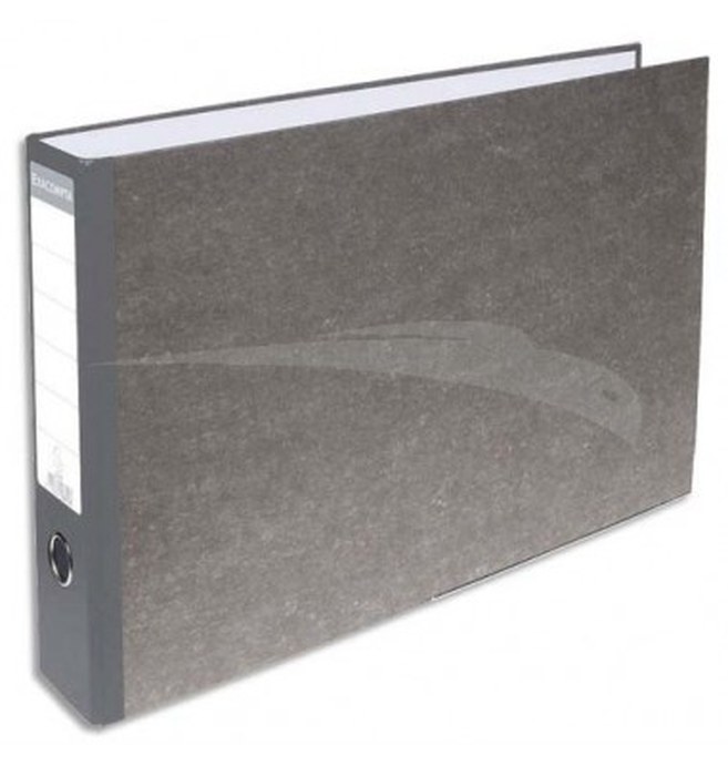 Classeurs à levier A3 SICLA papier nuageux Dos 8 cm 32 x 48 cm sans perforateur - Lot de 5
