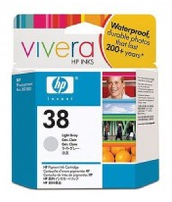HP 38 Light Gray Pigment Cartouche (C9414A)