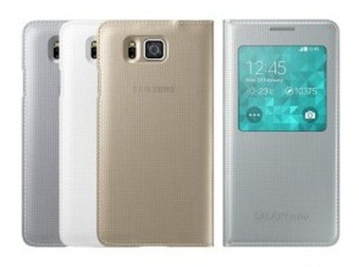 SAMSUNG White Sview Cover Pour Alpha