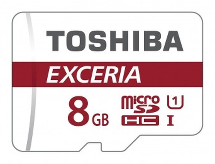 Micro SD TOSHIBA EXCERIA M301 8GB UHS-1 - R48 /Rouge avec adaptateur