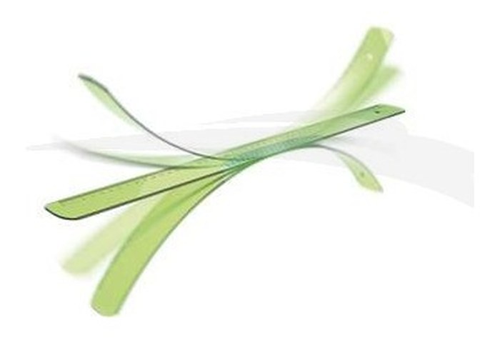 REGLE PLATE - ARDA - ELASTIKA INDESTRUCTIBLE - 30CM - Lot de 5 règles