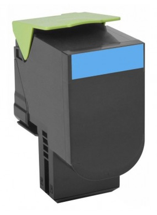 Lexmark 808SC Cyan High Yield Toner Cartridge (80C8SC0)