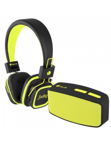 CASQUE SANS FIL + ENCEINTE NGS YELLOW GLITTER