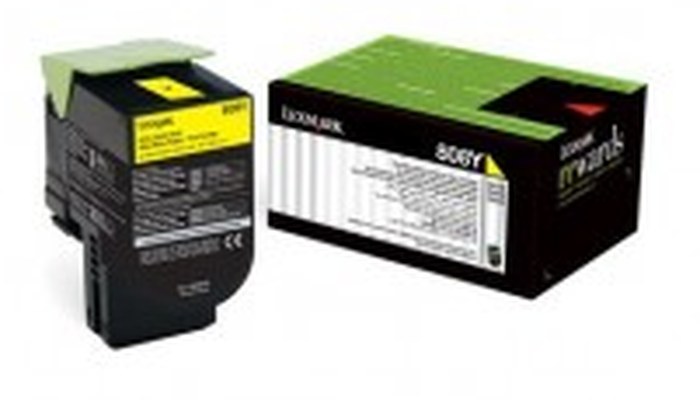 Cartouche de toner Lexmark jaune du Programme de retour - 1000 pages