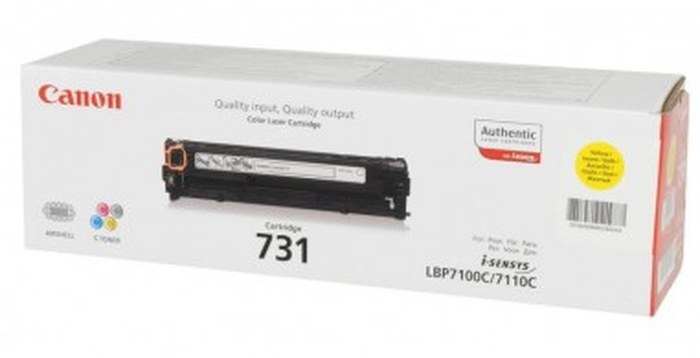 Cartouche de toner Canon 731 Jaune - 1500 Pages