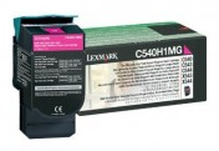 Cartouche toner Lexmark Return Programme haute capacité (2K) C54x, X54x magenta (C540H1MG)