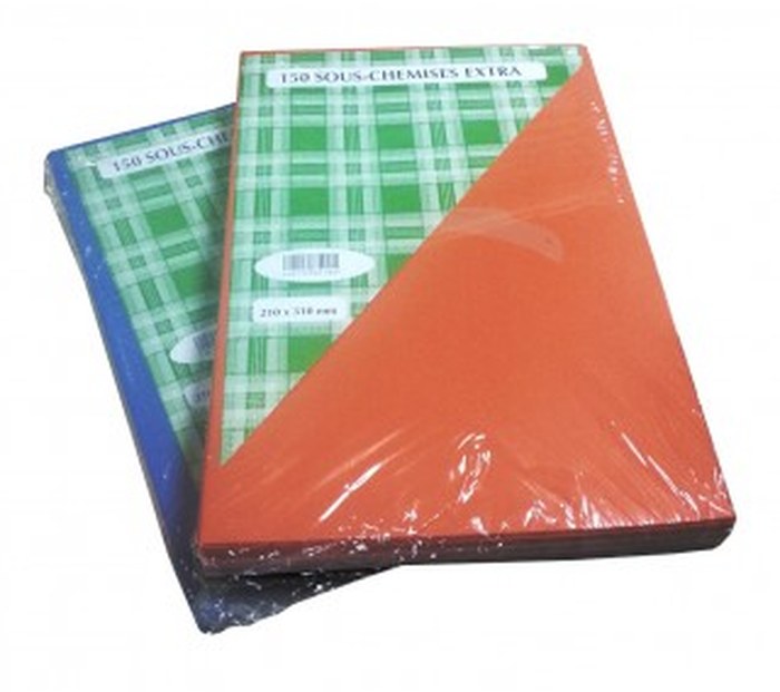 Paquet de 150 sous-chemises Extra - FLUO 100g