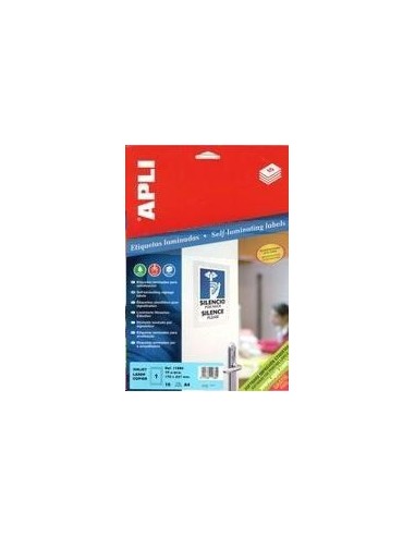 2 ÉTIQUETTES ADHÉSIVES APLI - 150mm x 100mm - pochette de 10 feuilles