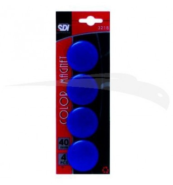 4 AIMANTS SDI - DE 40 mm - Lot de 10 blisters