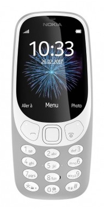 Nokia 3310 /Gris /2,4Pouce /QVGA /2 Mpx /16 Mo /1200 mAh
