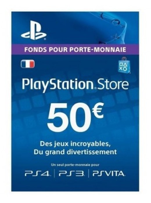 CARTE PRÉPAYÉE PLAYSTATION 50 EUROS