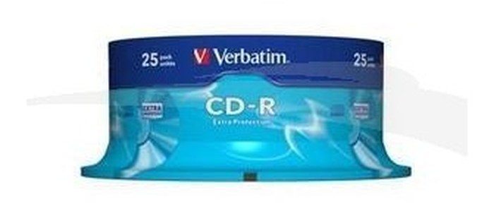 CD-R - VERBATIM - 52X 700MB - EXTRA PROTECTION - BLOC DE 25 CD-R