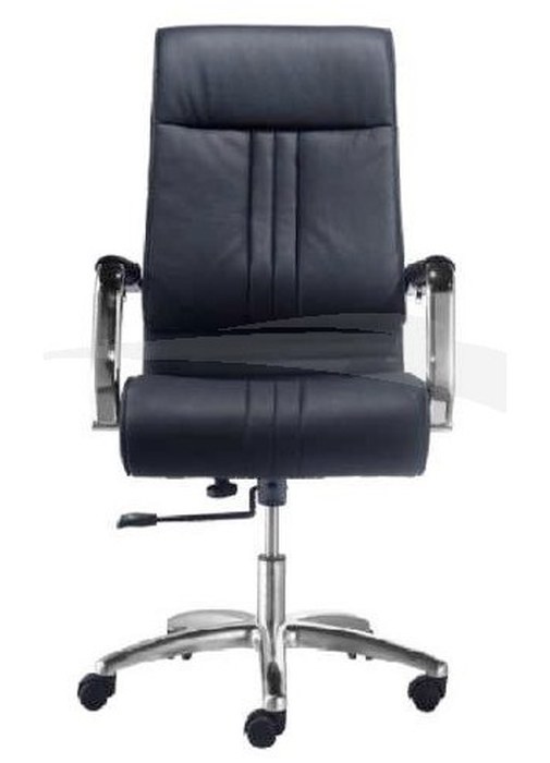 FAUTEUIL PRÉSIDENT DESIGN en PU & aluminium BLANC FR010HB