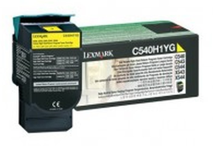 C54x, X54x TONER Jaune haute capacité (2K) (C540H1YG)