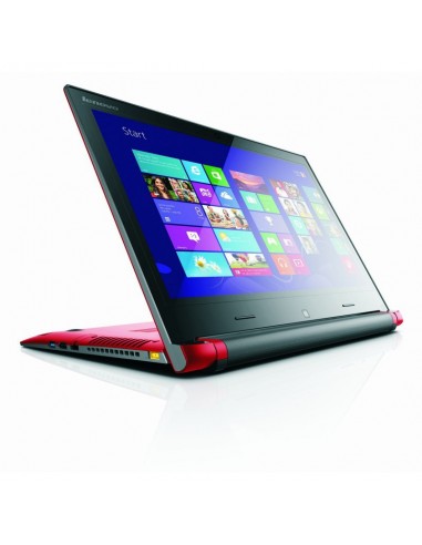 PC convertible tablette hybride Lenovo Flex 14 - Rouge avec contour noir