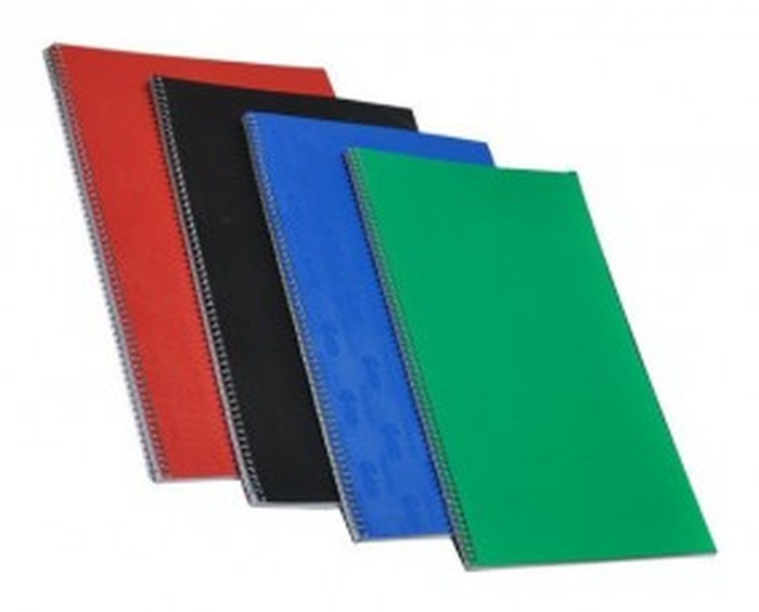 CAHIER - MINTRA- A SPIRALES PETITS CARREAUX 100P -17 X 22 CM - LOT DE 5 CAHIERS