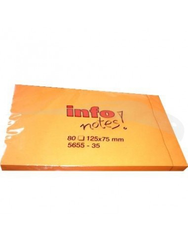 POST IT - INFO NOTES - 125 x 75 mm - Lot de 10 post-it