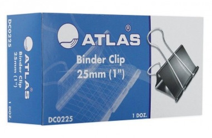 BOITE DE 12 ATTACHES DOUBLE - CLIP - ATLAS - 15 mm