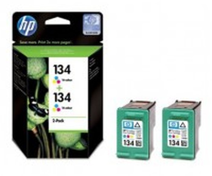 HP 134 2-pack Tri-color Cartouches (C9505HE)