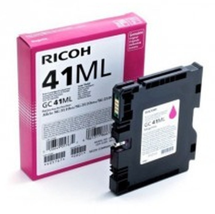 Cartouche d'encre gel Magenta RICOH 600 pages (GC41ML)