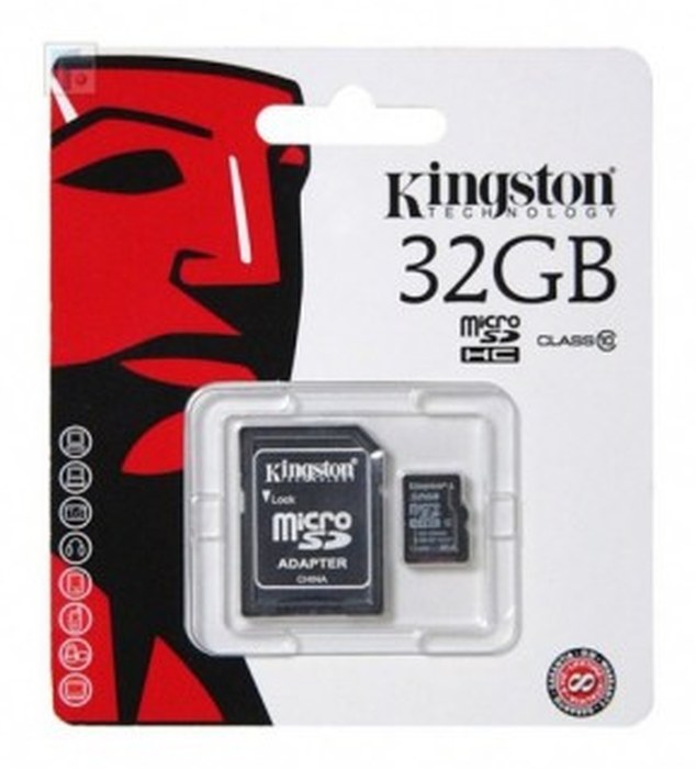 MicroSDHC 32GB Class10 + Adapteur