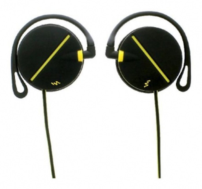 Casque Sport Clip Noir/jaune