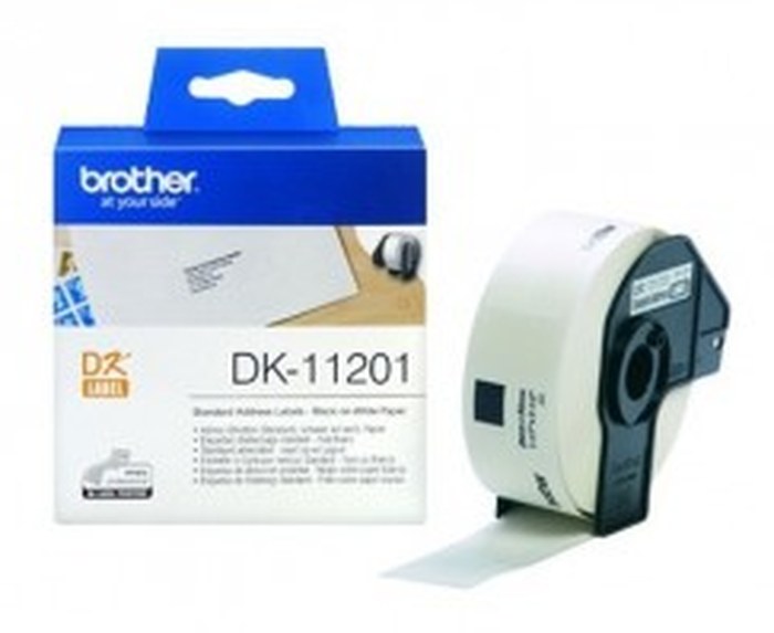 Étiquettes Brother d'adressage standard 29x90 mm (400 étiquettes par rouleau) (DK11201)